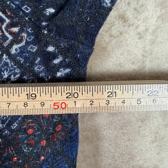 Desigual Longline Duster Cardigan | Navy Wool Blend Knit Sweater | XL - Picture 8 of 11